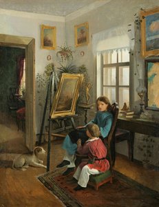 I.F. Khrutsky in the Rooms of the Artist